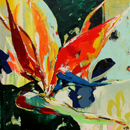 Strelitzia Acrylic Art Pieces by Claire A Art