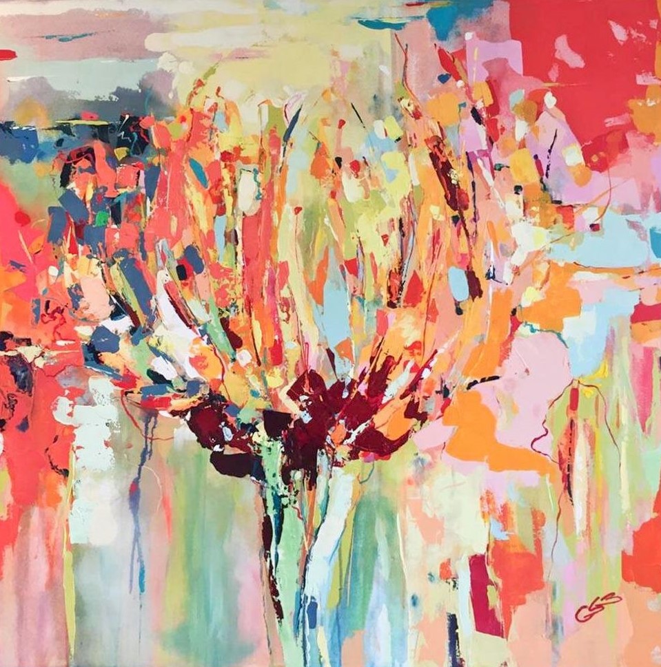 Pincushion Acrylic Art Pieces by Claire A Art