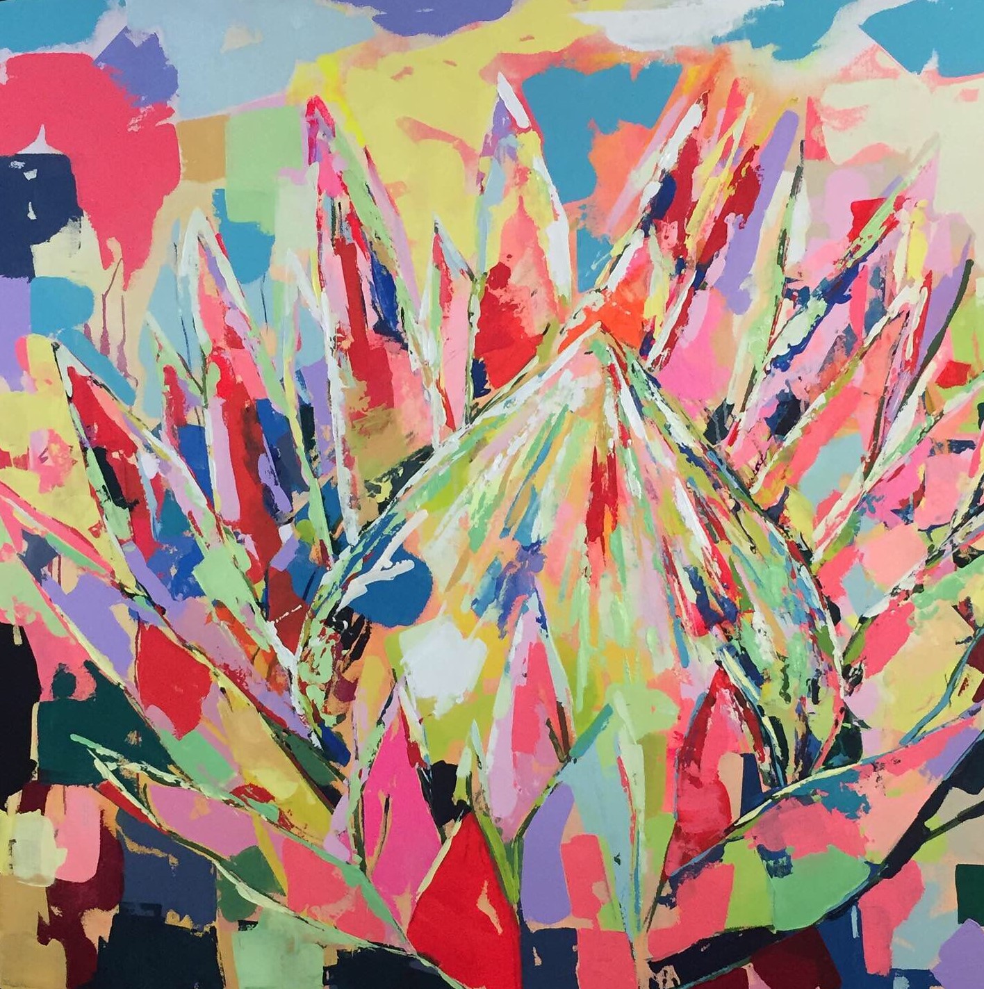 Protea Acrylic Art Pieces by Claire A Art