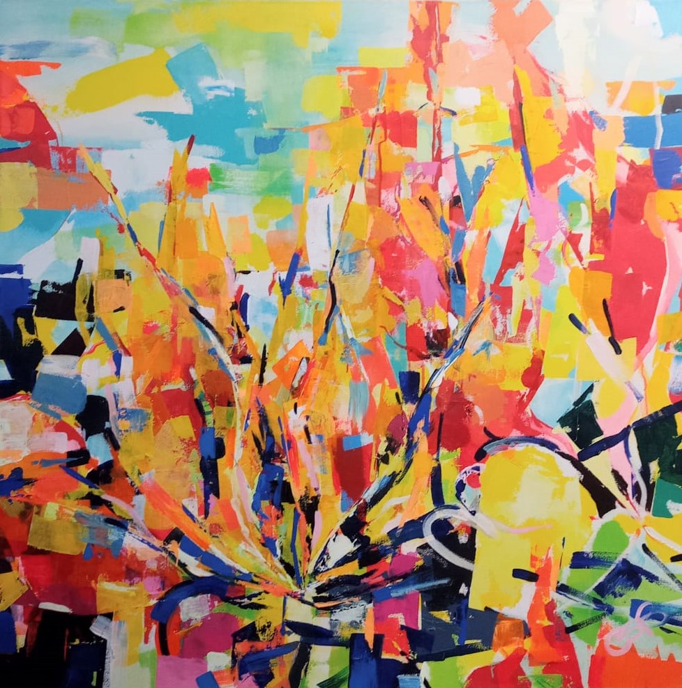 Strelitzia Acrylic Art Pieces by Claire A Art
