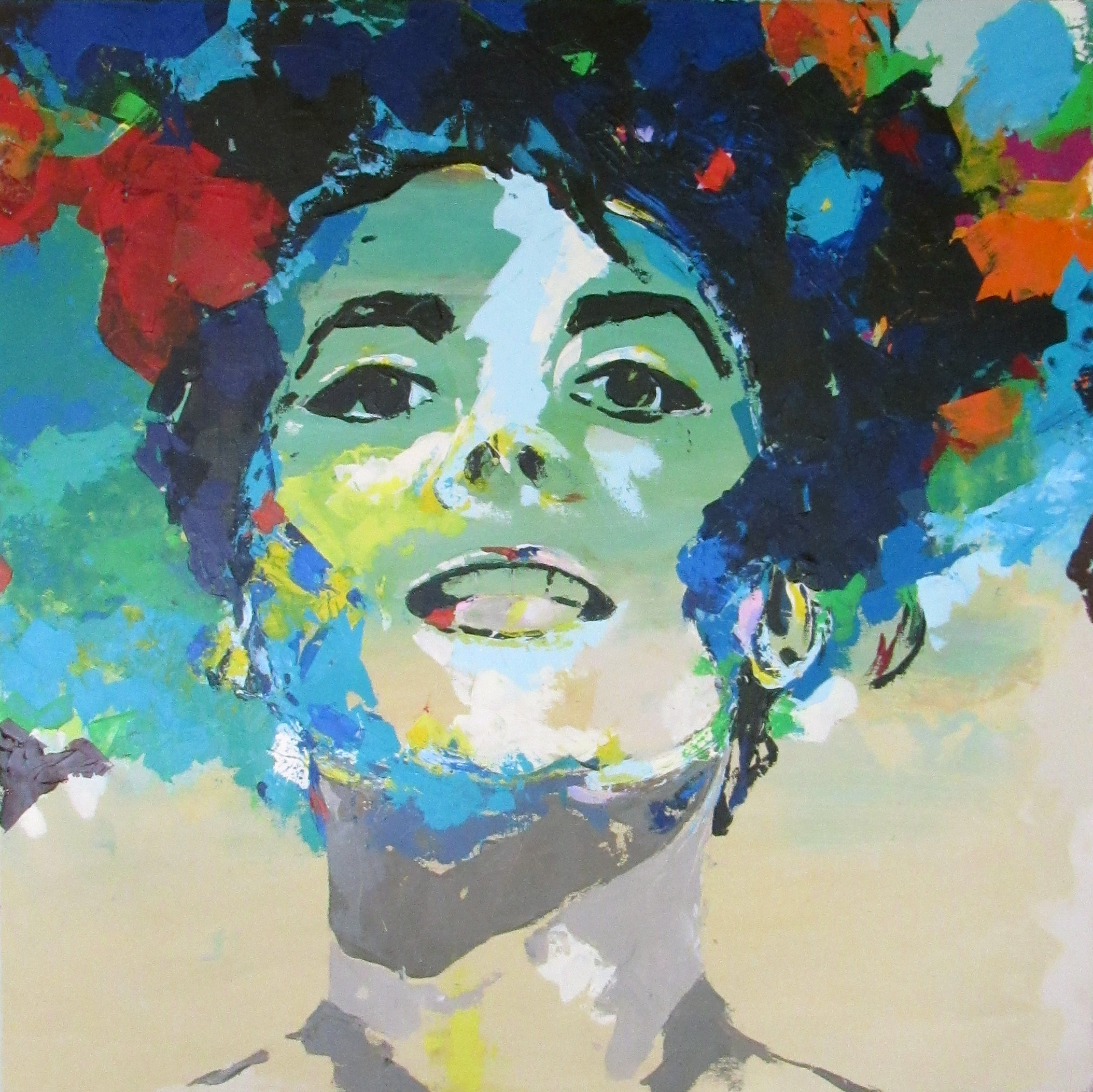 Portrait Acrylic Art Pieces by Claire A Art